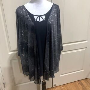 NWT Atelier 29 Womens Multi Media Blouse 2X